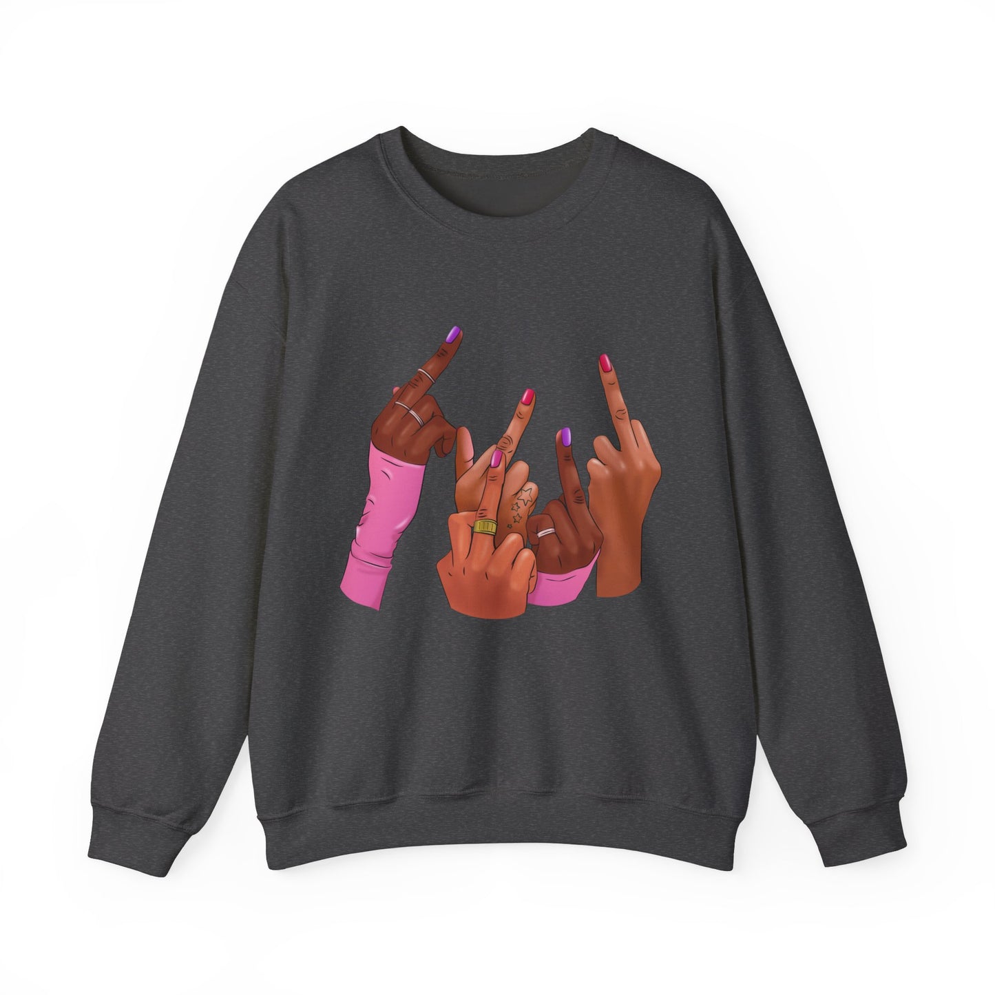 Fingers Up Crewneck Sweatshirt