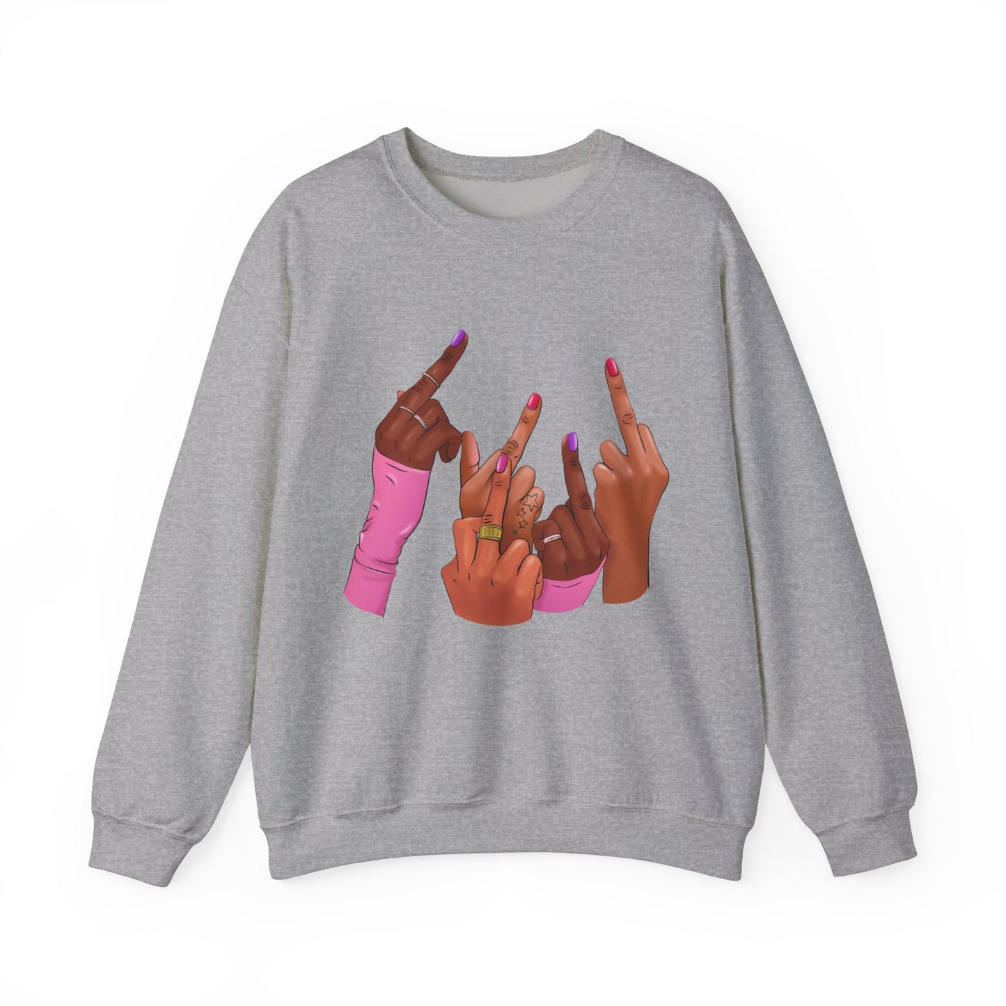 Fingers Up Crewneck Sweatshirt