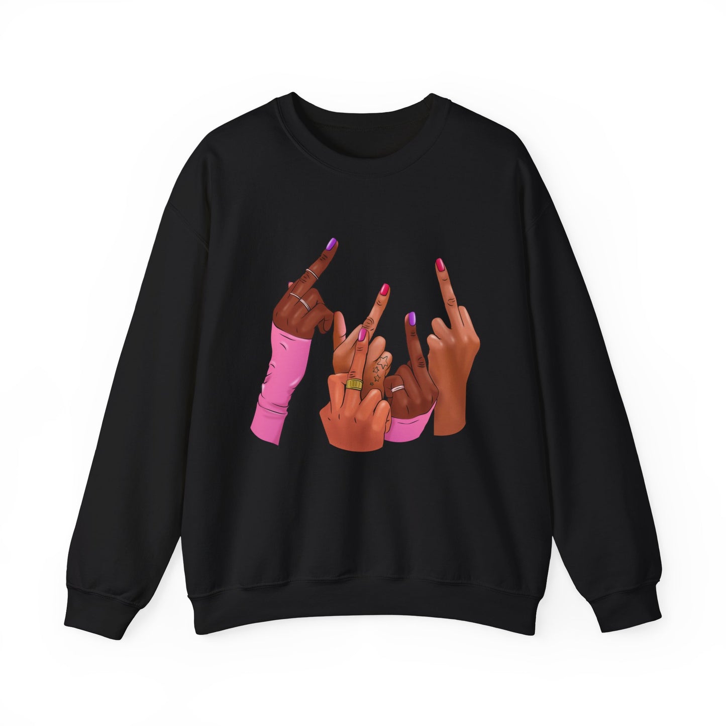 Fingers Up Crewneck Sweatshirt