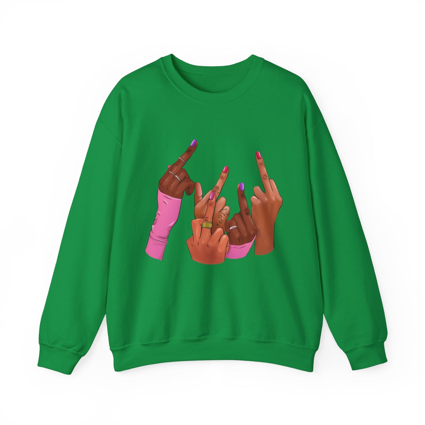 Fingers Up Crewneck Sweatshirt