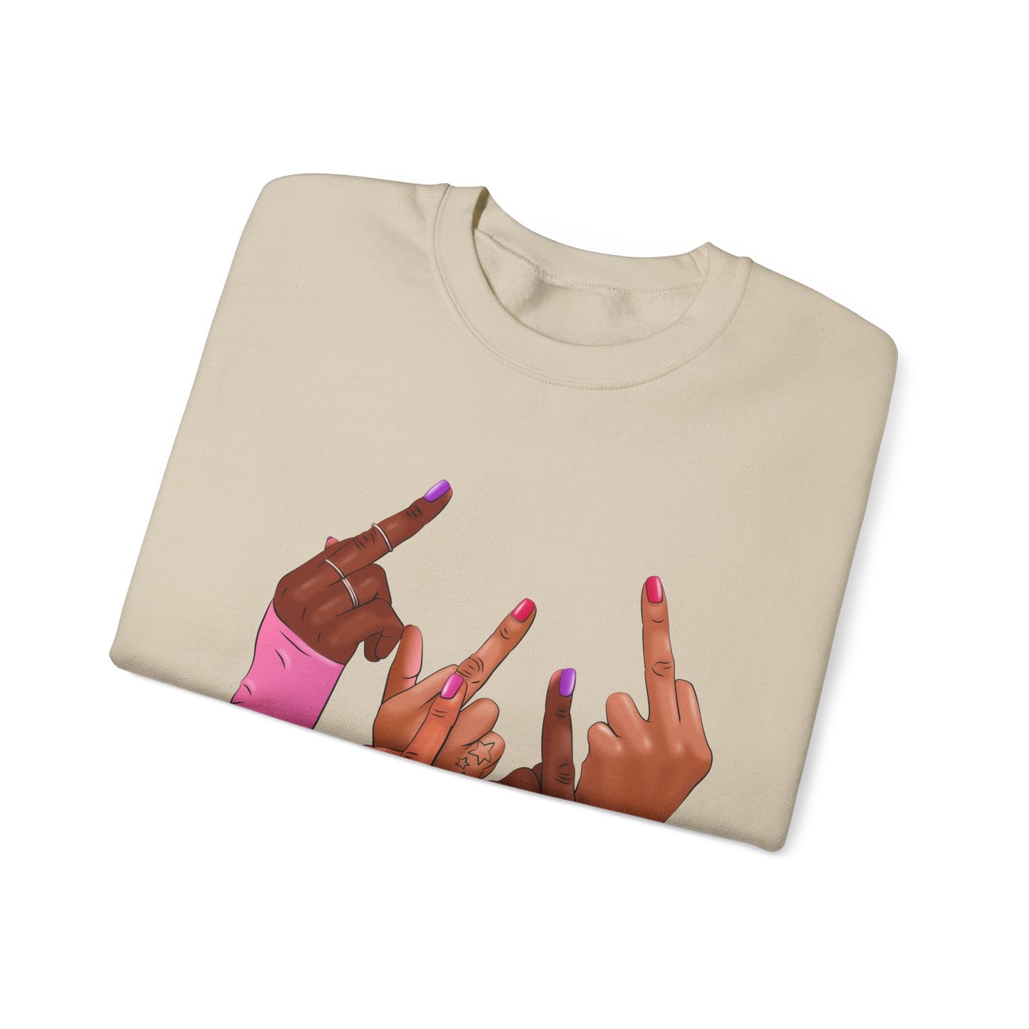 Fingers Up Crewneck Sweatshirt