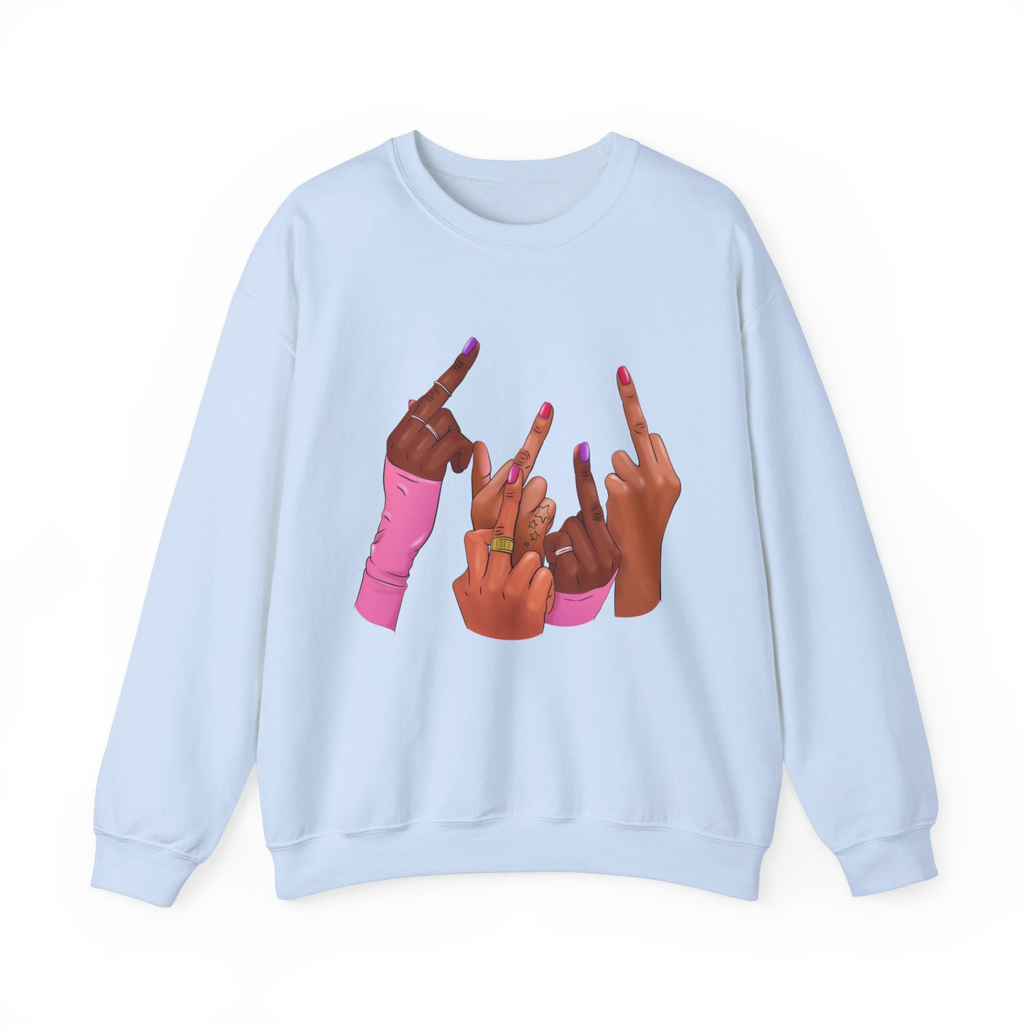 Fingers Up Crewneck Sweatshirt