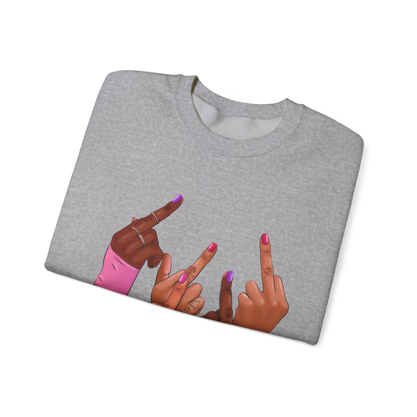 Fingers Up Crewneck Sweatshirt