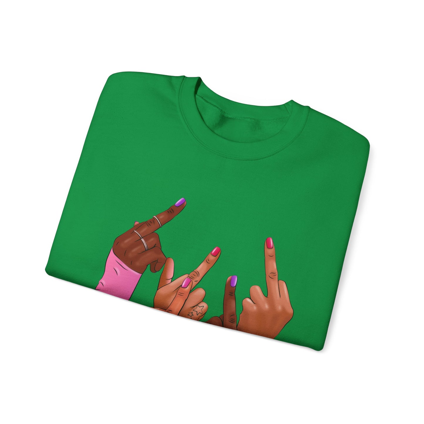 Fingers Up Crewneck Sweatshirt