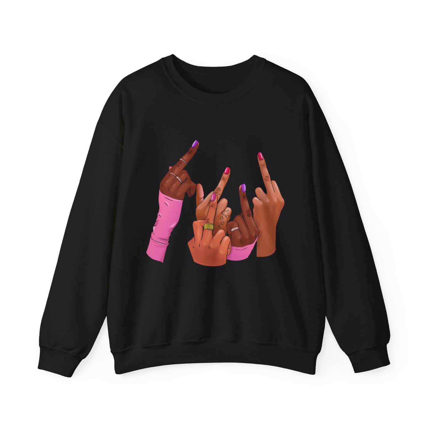 Fingers Up Crewneck Sweatshirt